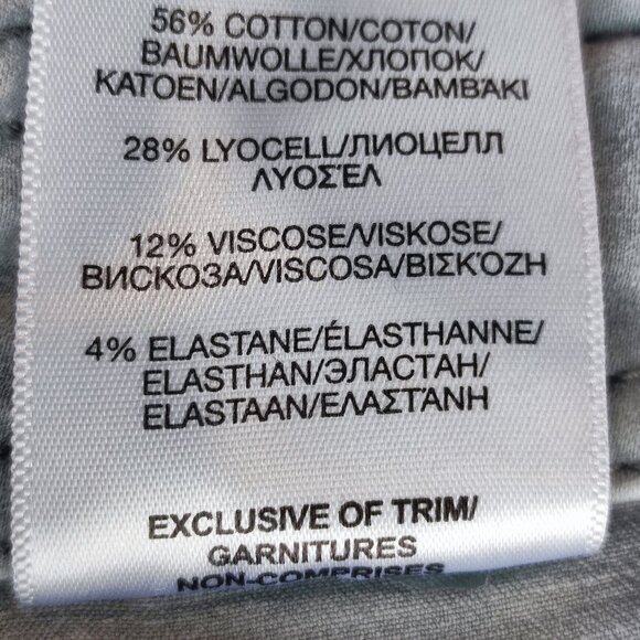 Silver Jeans utility cargo pants slim crop light grey men's size W30/L25 - Picture 7 of 16